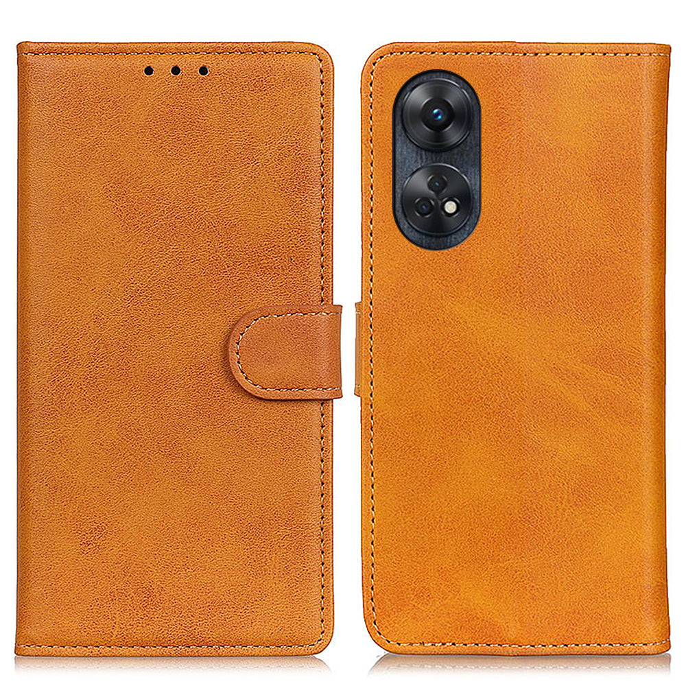 For Oppo Reno8 T 4G Cowhide Texture Leather Phone Case Stand Wallet Phone Cover For Oppo Reno8 T 4G Cowhide Texture Leather Phone Case Stand Wallet Phone Cover
